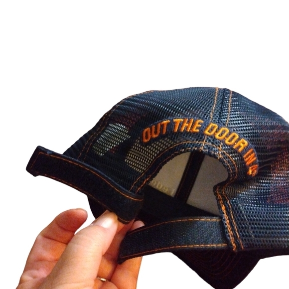 Federated Racing Navy-Yellow Stitch, Snapback Adjustable "Out the Door At 4" Hat - Picture 7 of 10